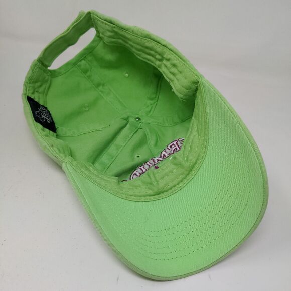 JHats Women's Strapback Hat Green Adjustable Embroidered Bermuda Logo Floral - Picture 7 of 8